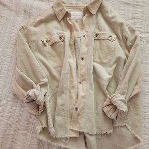 Thread & Supply oversized corduroy shirt jacket